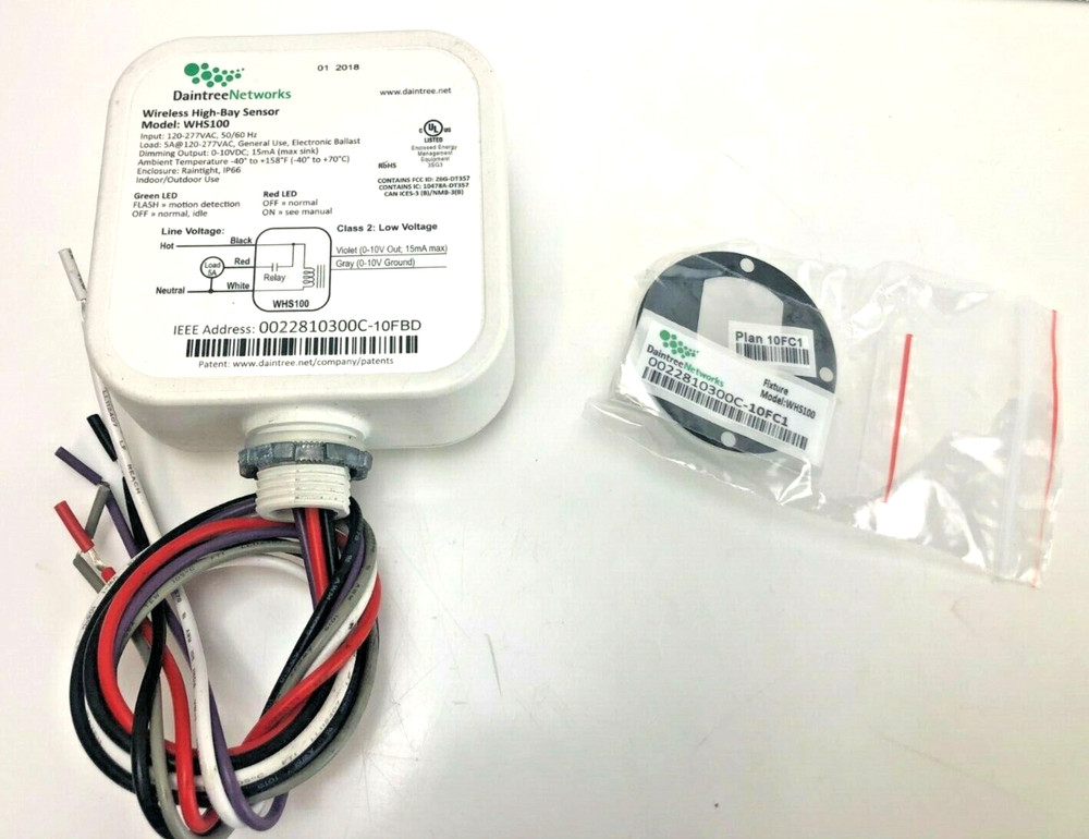 Daintree Networks WHS100 Wireless High-Bay Sensor