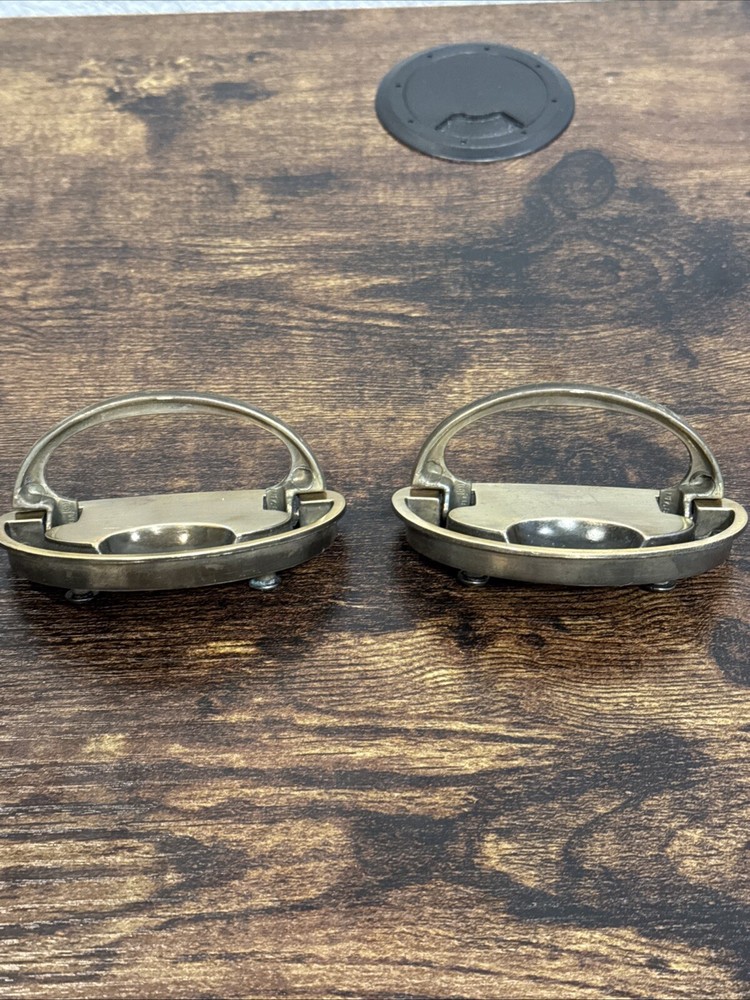 Drexel Passage Drawer Pulls 2 Handles Campaign Brass KBC N-16827 Replacement