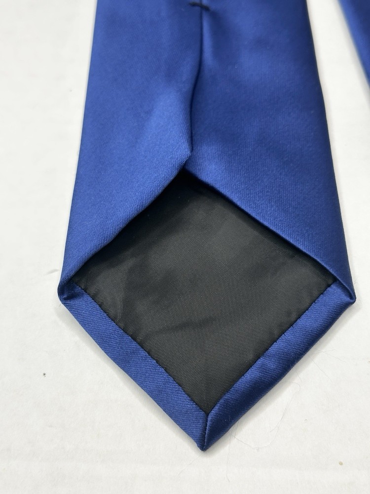 Perry Ellis Portfolio Polyester Solid Tie Navy Sateen One Size