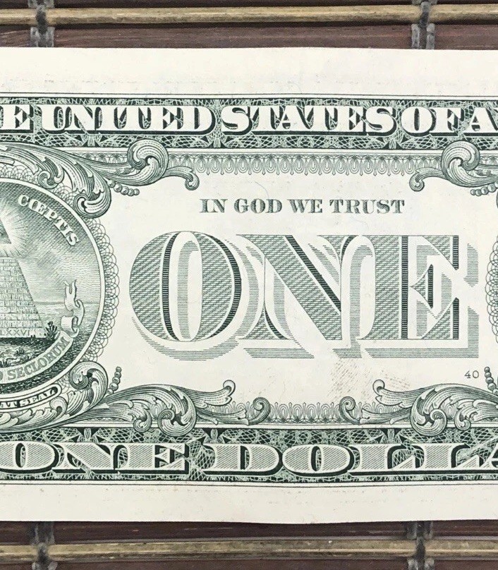 Insufficient Ink Error 2006 $1 Dollar Circulated Bill