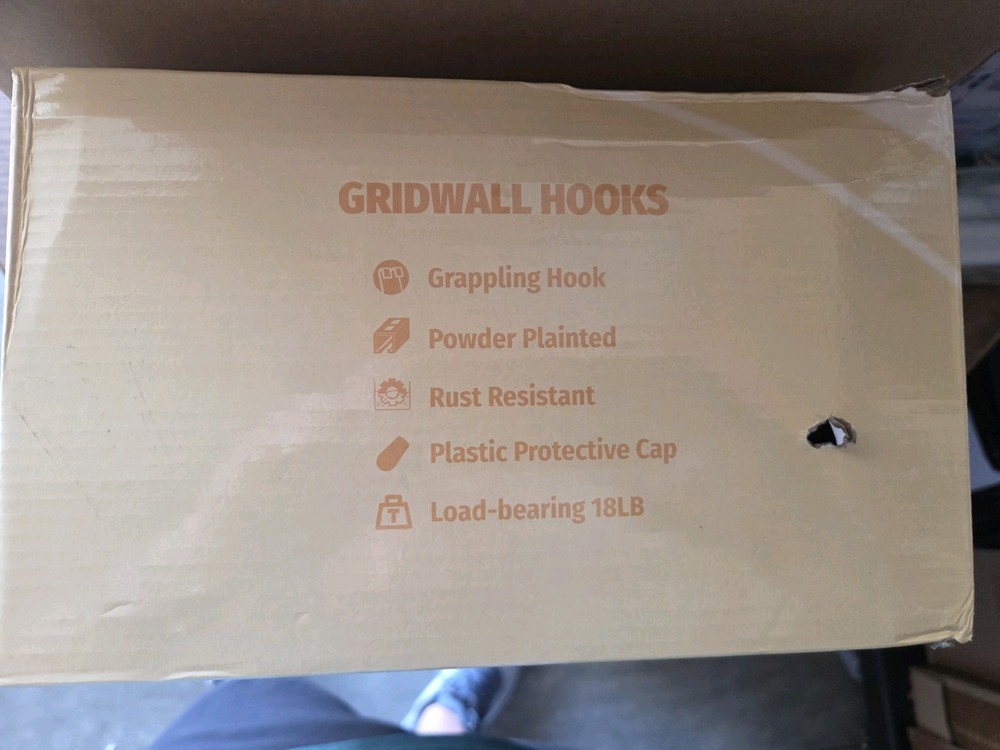 Gridwall Hooks 6 Inch 50PC Display Hooks for Grid Wall Hooks