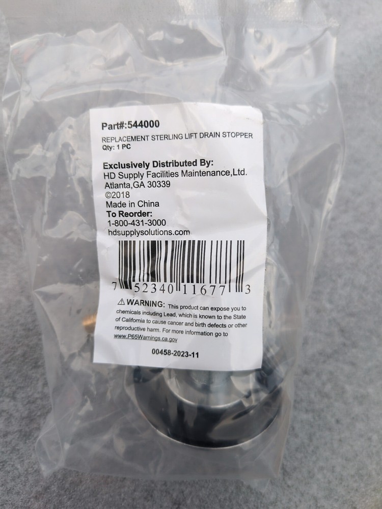 3 PACK Push & Pull Replacement Universal Drain Stopper 5/16 or 3/8” Pins Chrome