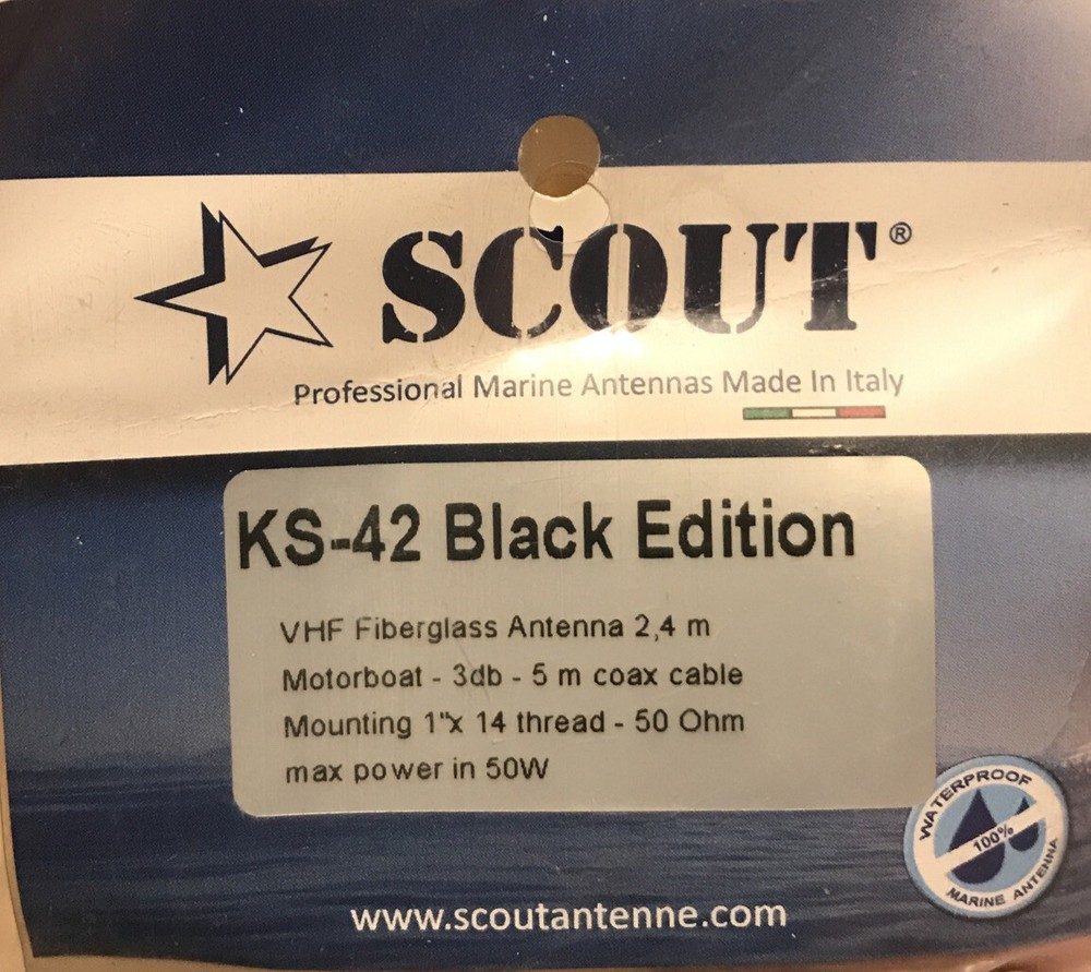 VHF Antenna 8' Scout KS-42 Black Edition