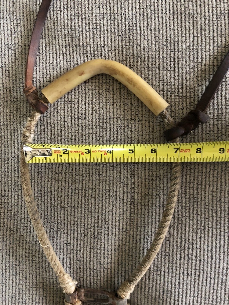 Western Natural Leather Rolled Rawhide Braided Nose band