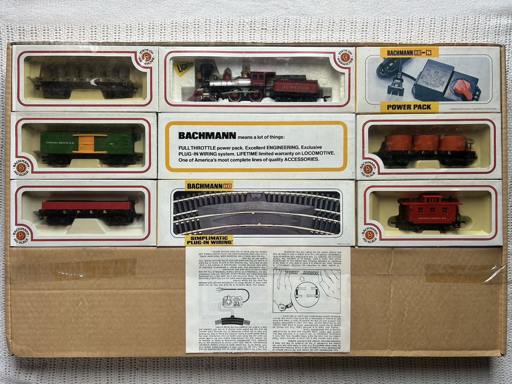 HO Bachmann ‘The Old Timer’ Electric Model Train Set - (EX BOXED)