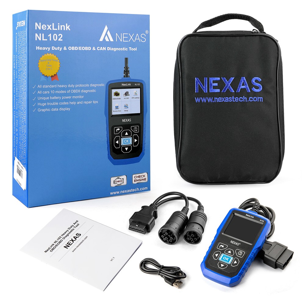 NEXAS NL102 All System Diesel Heavy Duty Truck Diagnostic Scanner Code Reader