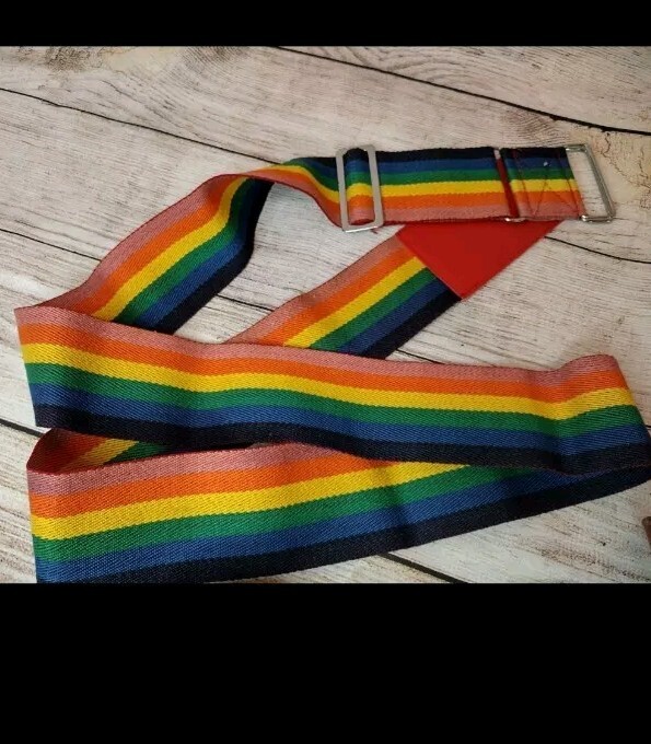 Vintage Rainbow Luggage Strap