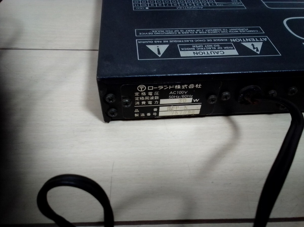 Roland DEP-5 Digital Effects Processor Rack Reverb Delay Chorus Tested