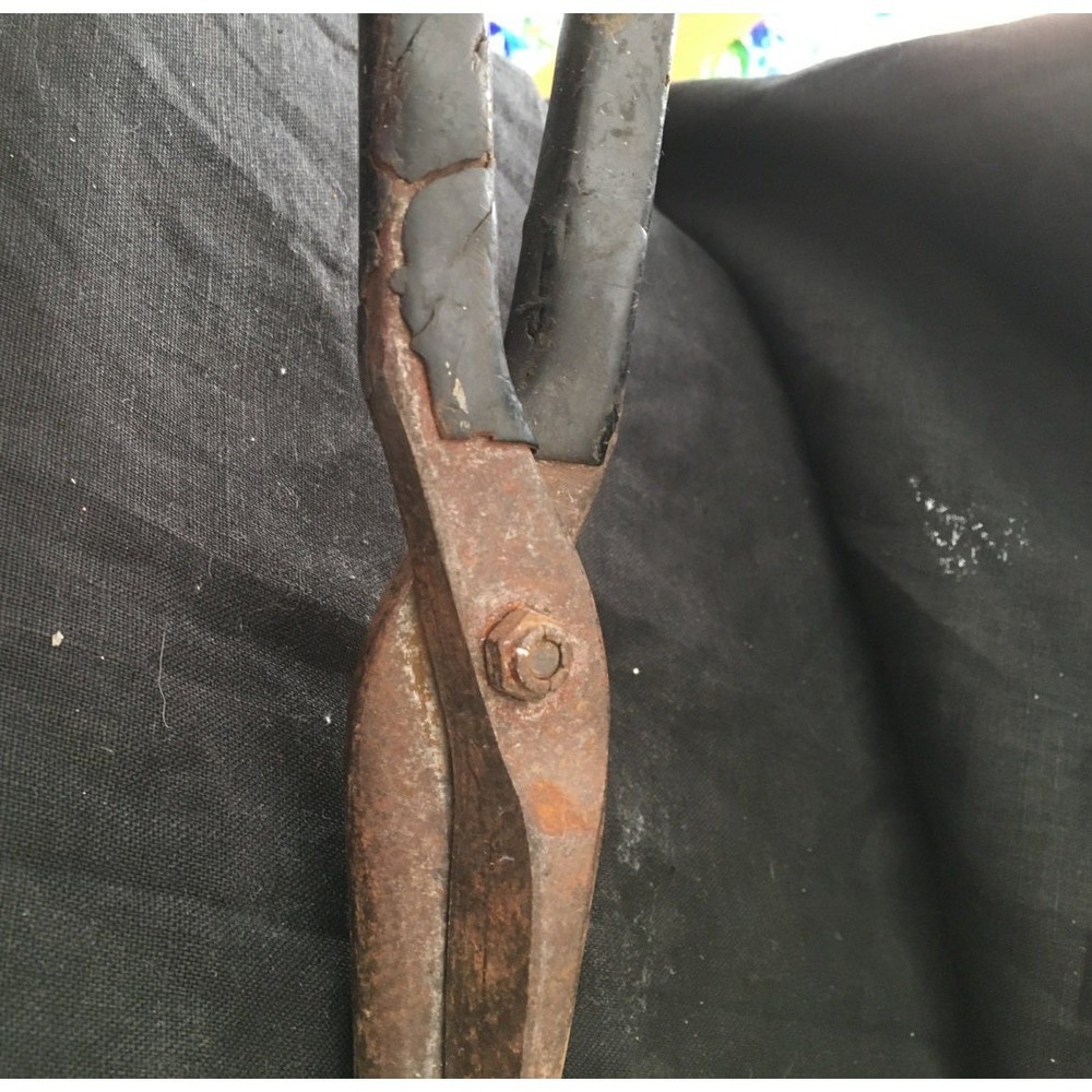 Industrial rustic vintage shears, tin snip