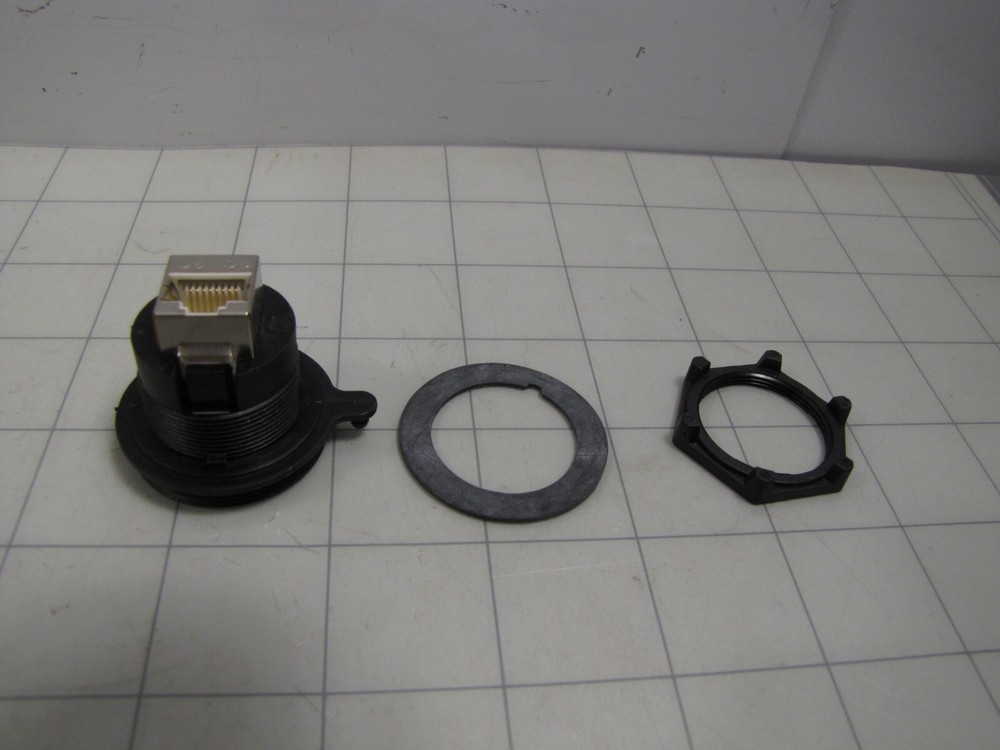 Bulgin PX0833 Panel Mount Modular Coupler Connector Jack Cat5e Shielded NEW