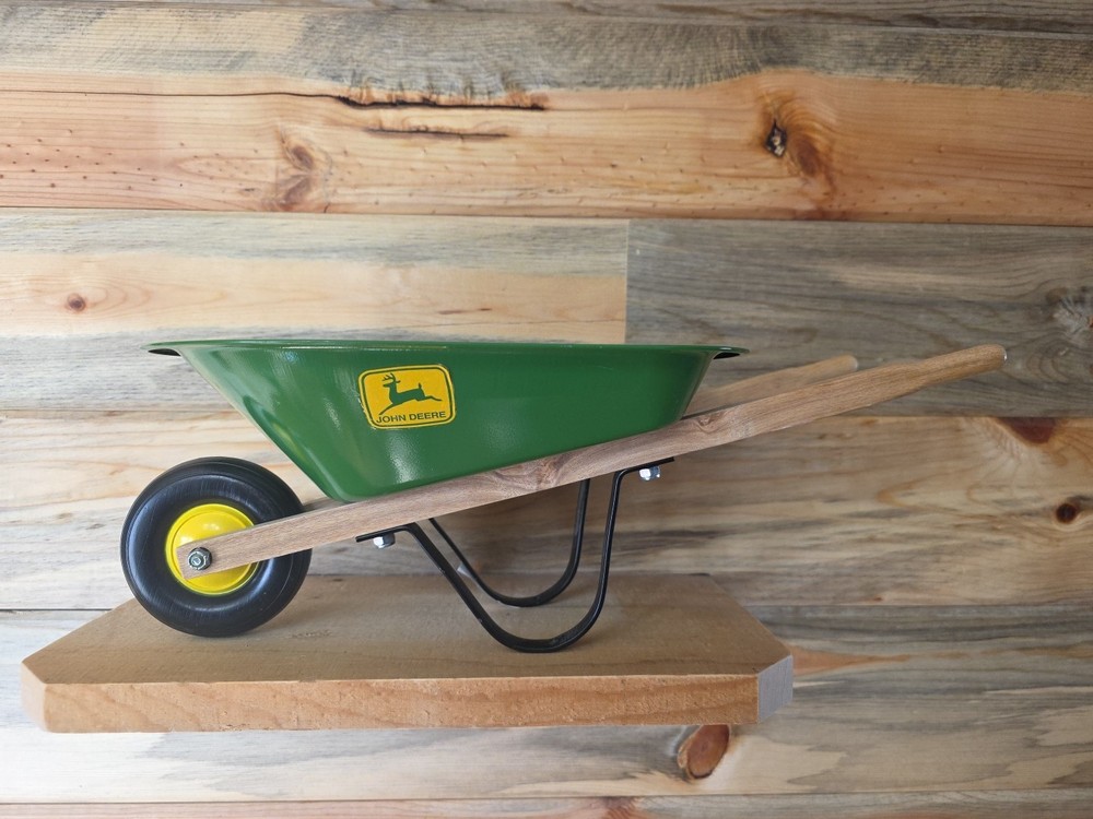 John Deere Wheelbarrow 17x9x6". Beautiful Display.