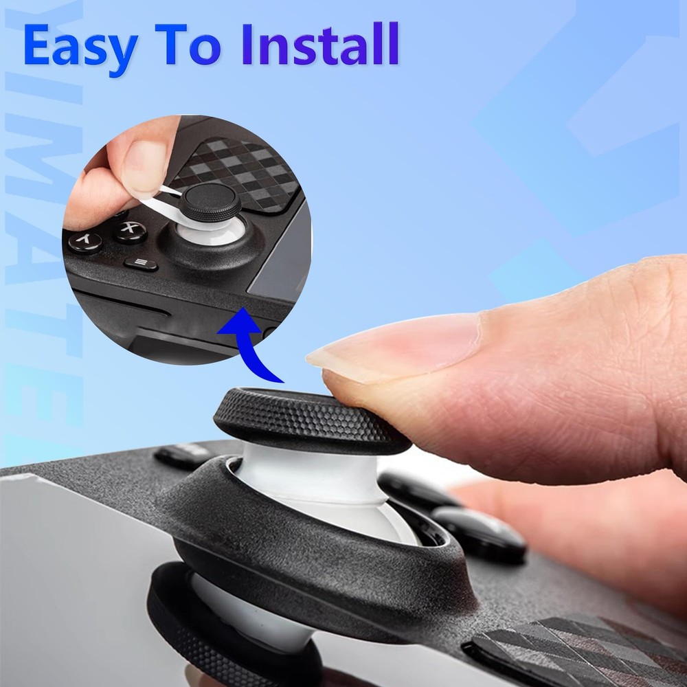 YIMATEECO Joystick Protectors 20Pcs, Ring- Black+White