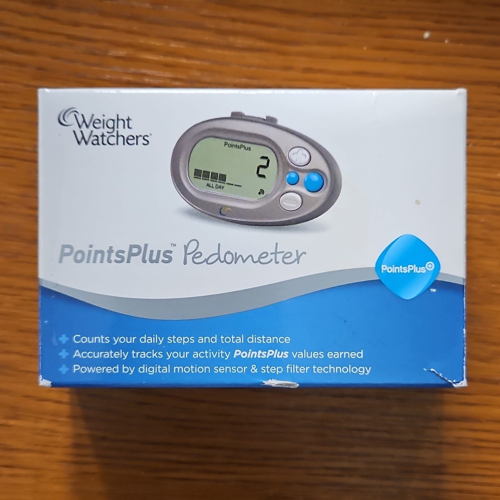Weight Watchers PointsPlus Pedometer Clip Digital Motion Sensor with User Guide