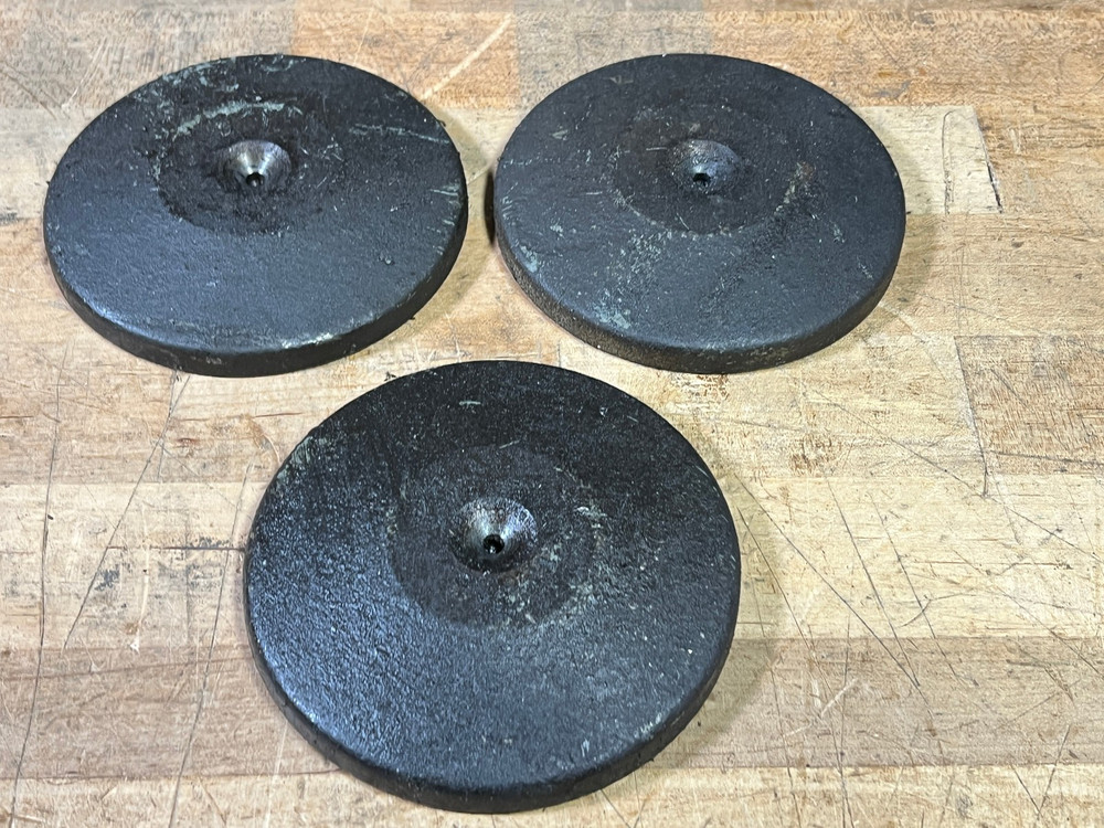 3 Cast Iron leveling feet surface pad puck surface grinders tool/machine shop