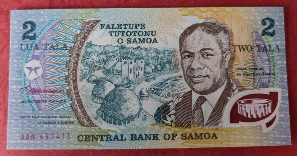 SAMOA  2  TWO TALA  AAN 2003  UNC POLYMER