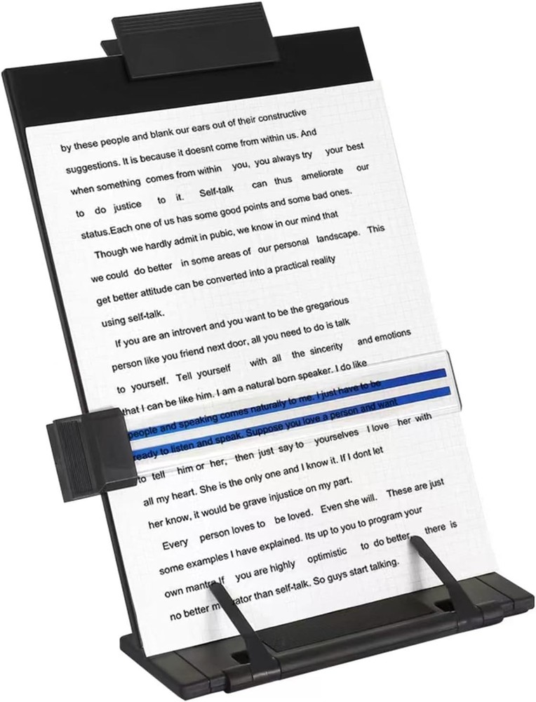 Desktop Document Holder Stand W/ 7 Adjustable Positions Metal File Organizer