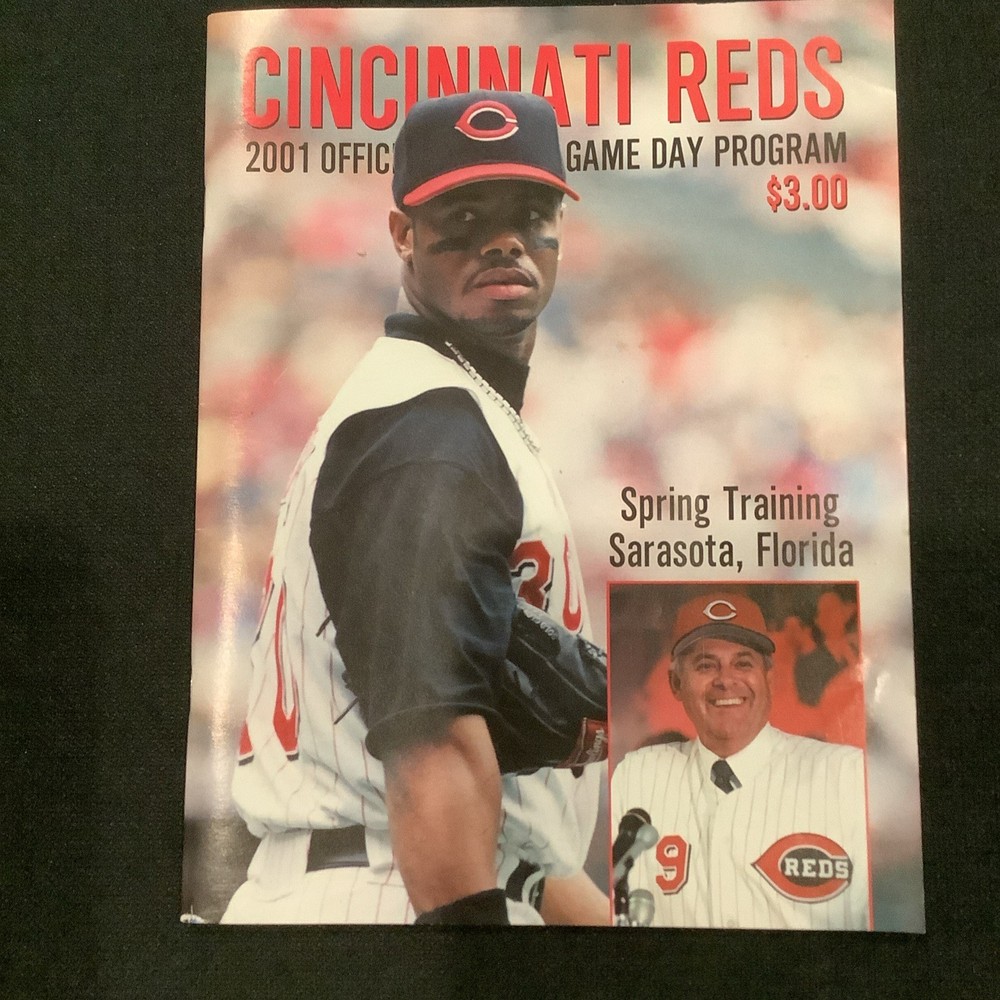 2001 Cincinnati Reds Official Game Day Program Ken Griffey Jr