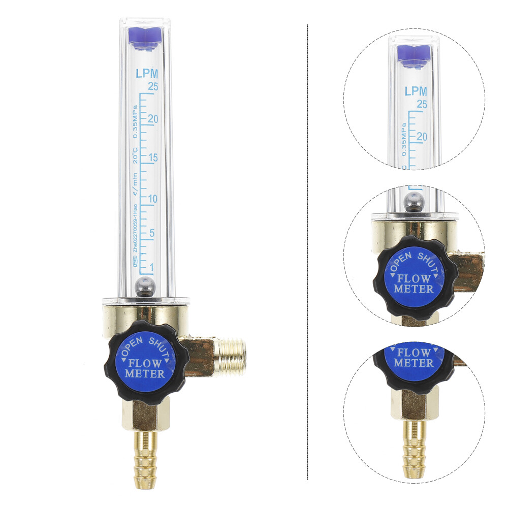 Nitrogen Flow Meter for Brazing Welding Flowmeter Regulator 1/4PT 0.15MPA 7mm
