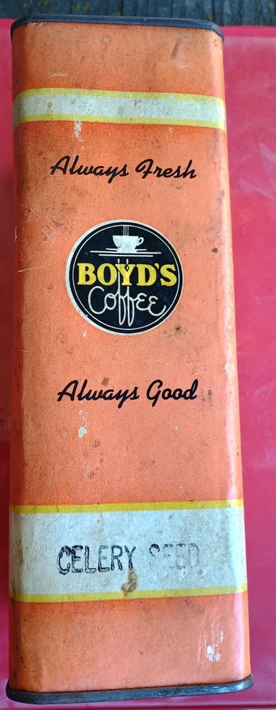 Rare Vintage Boyd’s Spices Celery Seed