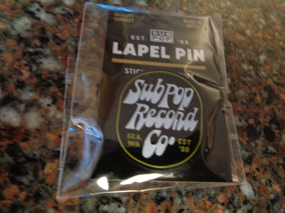 Sub Pop Record Company Enamel Pin NEW Authentic Lapel Pearl Jam Nirvana Seattle