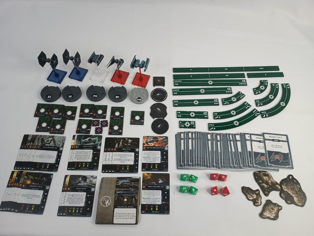 Star Wars X wing 2.0 Galactic Empire Starter Set Bundle 5 Ships + Extras