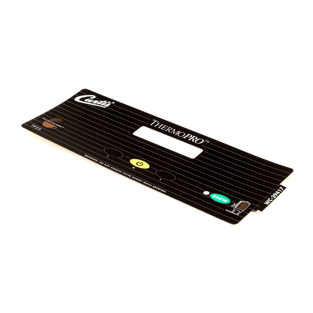 Wilbur Curtis Label, Ucm Panel 1-Batch Optio WC-39417 - Genuine OEM Replacement