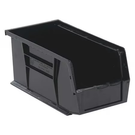 Quantum Storage Systems Qus230bk Hang & Stack Storage Bin, Polypropylene,