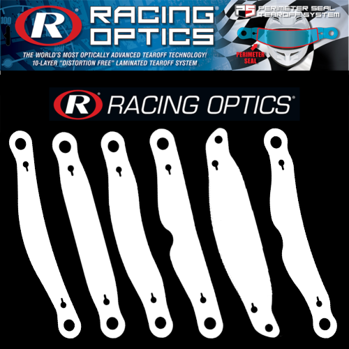 Racing Optics XStack Helmet Visor Tear Offs (Specify Design, and Quantity)
