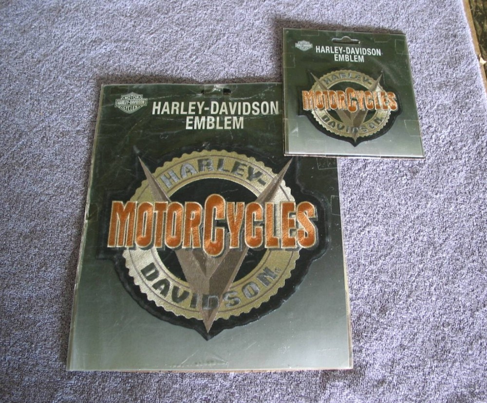 Harley Davidson V Gear  Large & Small Emblem / Patch