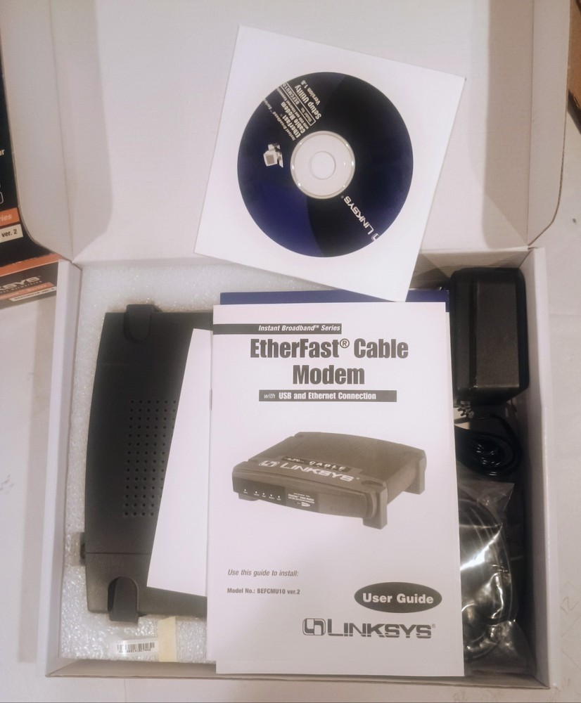 Linksys BEFCMU10 Ver. 2 EtherFast Cable Modem with USB & Ethernet Connection
