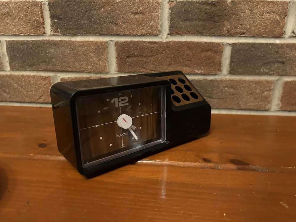 Bulova Mod Table Wall Clock Tech 1970s