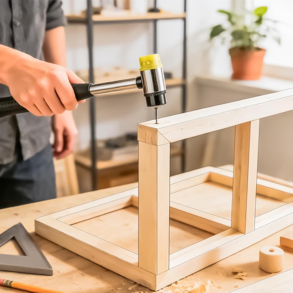 Durable Two-Sided Rubber and Plastic Mallet – Perfect for Fine Crafting Projects