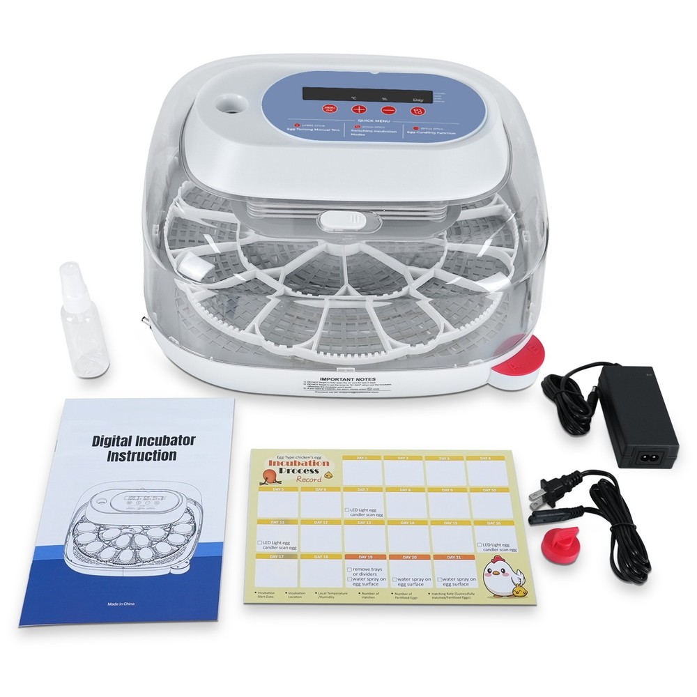Incubators for Hatching Eggs 24~70 Egg Incubator Automatic Egg Turning Chicken🐣