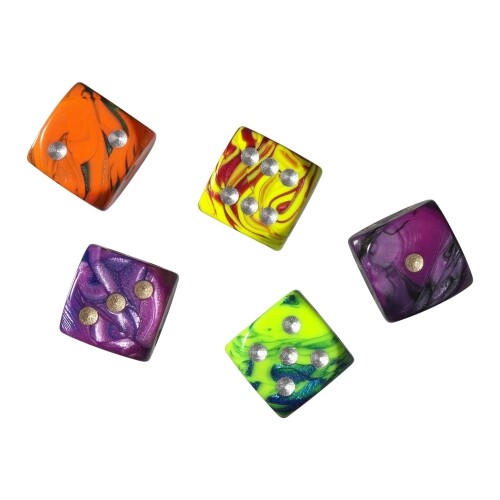 Dés - 15 MM - Toxic - 100 Pièce