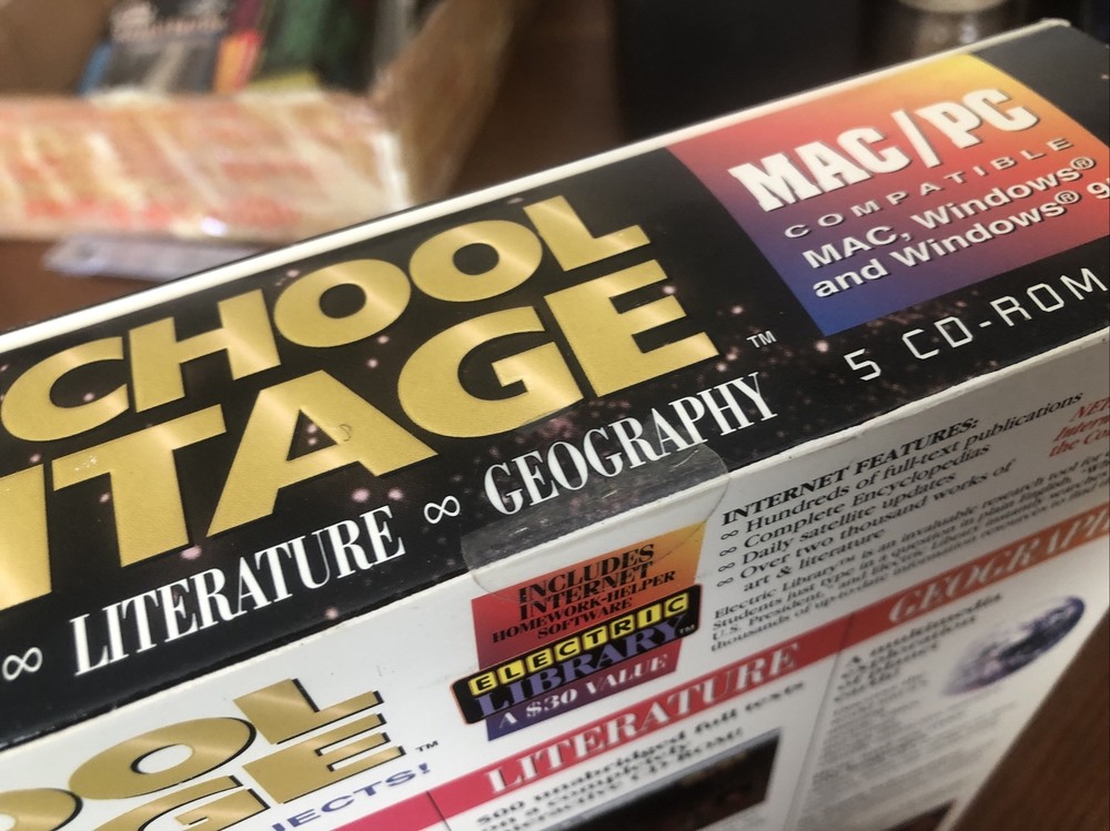 Encore Education Middle School Advantage 5 Disk CD Set New In Box Math History