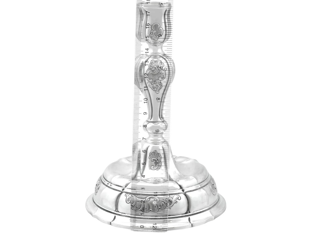 Danish Silver Candlesticks by Georg Jensen Antique Circa 1920