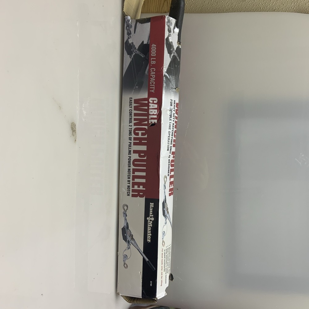 HaulMaster Cable Winch Puller Easily Control 2 Ton Of Pulling Power Notchbynotch