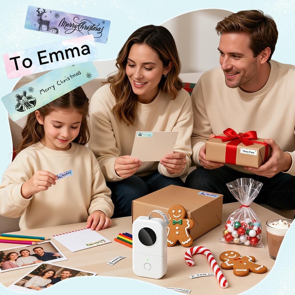Label Maker Machine with Tape NIIMBOT Label Maker D30 Mini Portable Bluetooth