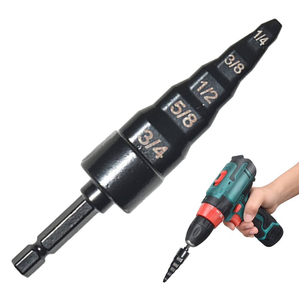 Air Conditioner Copper Pipe Tube Expander Swaging Tool Kit Drill Bit Flaring
