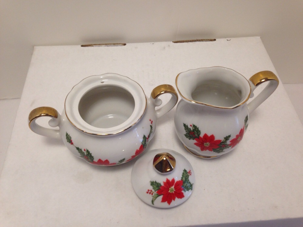 Lefton China Creamer And Sugar