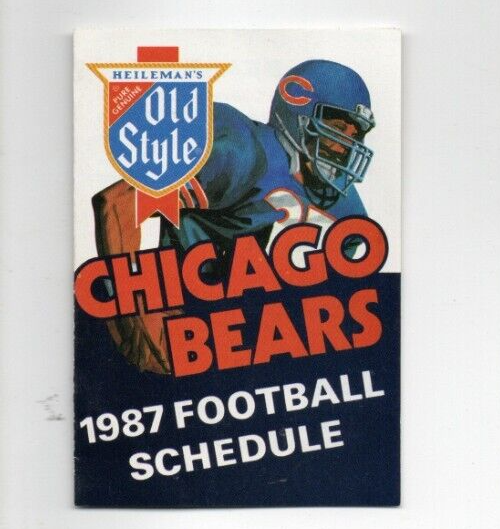 1989 Chicago Bears Schedule - Old Style
