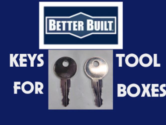 BETTER BUILT J204 EBERHARD READING JOBOX TOOLBOX SET OF TWO REPLACEMENT KEYS