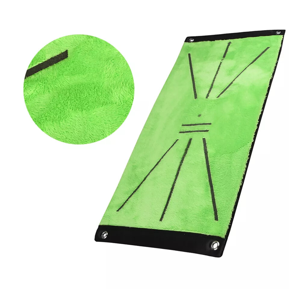 Golf Training Mat Swing Detection Practice Training Hitting Aid Game Velvet Pad