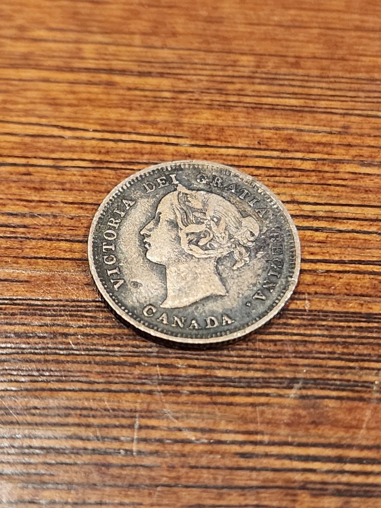 1892 Canada 5 Cents Silver Coin