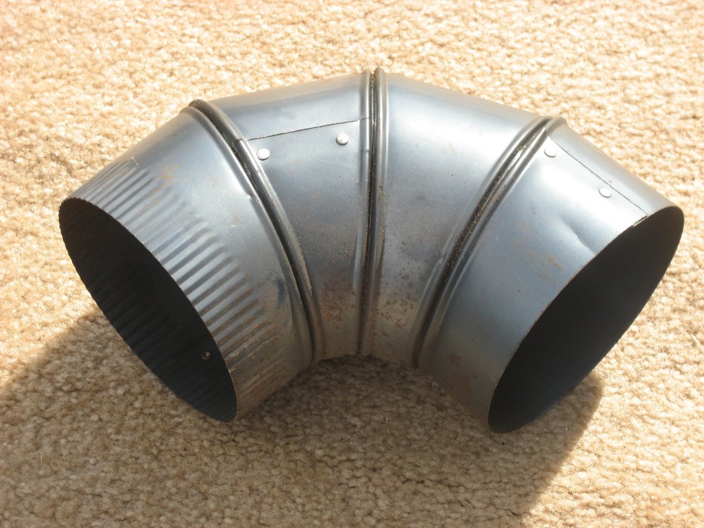 5 inch adjustable Blue Flue Elbows  ( 28 ga. )  Made in USA.