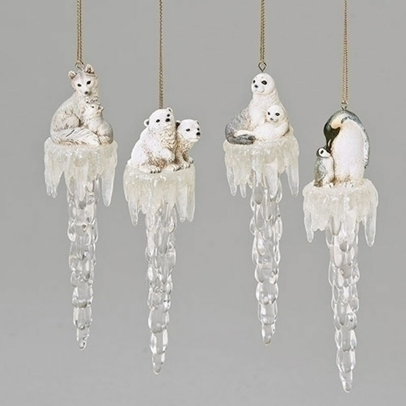 Wildlife on Icicle Ornament
