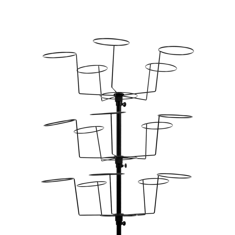 Hat Rack Tree Branch Floor Standing Flexible Movement Iron Hat Rack (7-tier )