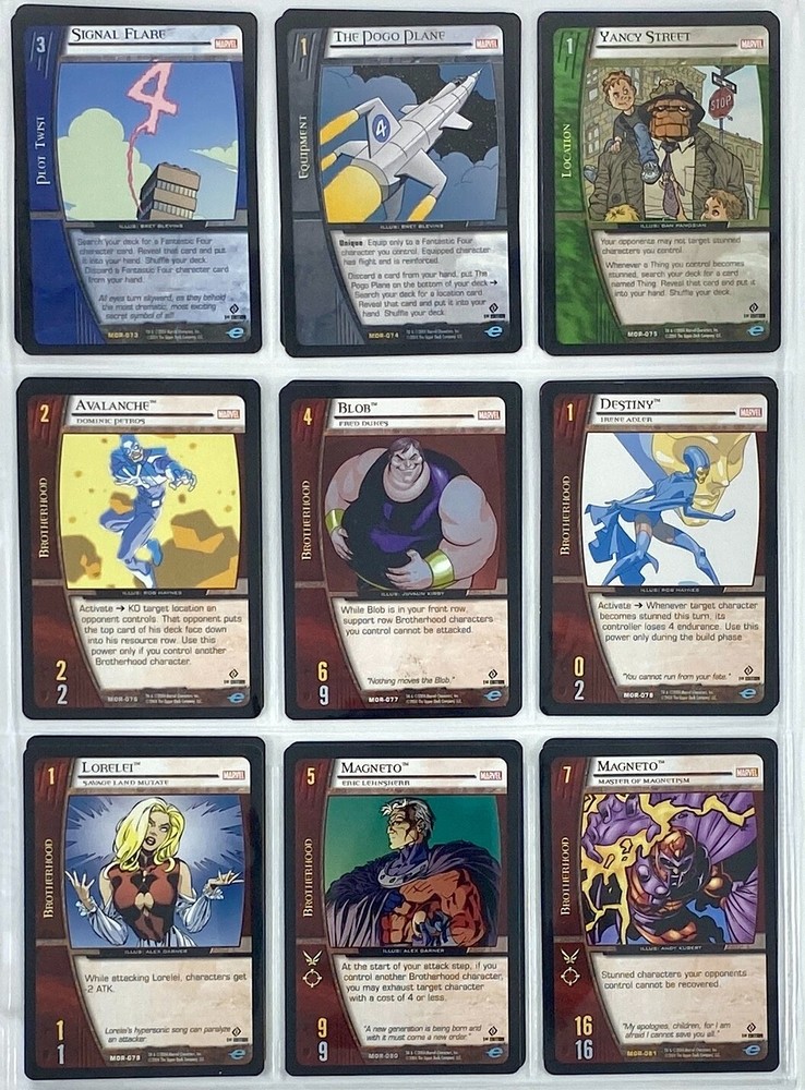 VS System Marvel Origins MOR 2004 220/220 COMPLETE SET NM