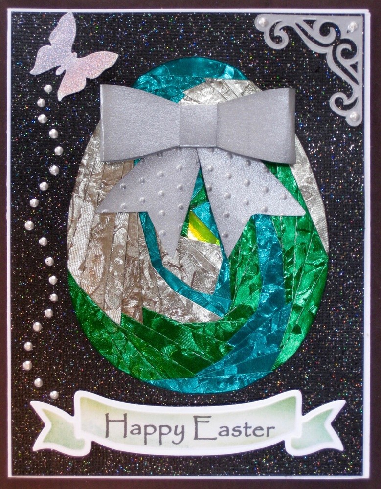 Easter - Iris folded EGG - handmade card by DEE