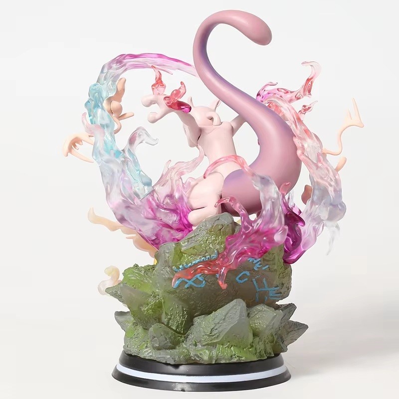 Mew Evolution Statue Figure Evolving LED Light
